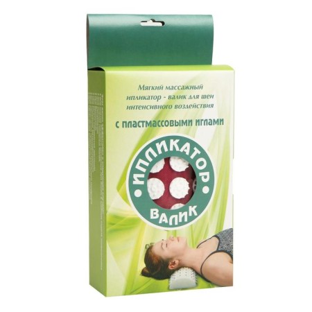 Kuznetsov applicator, neck roller, spanbond, red, 14 x 23 cm.-4