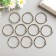 Rings for creativity (photo albums) "silver" int. D = 3.7 cm external. D = 4.3 cm nr 10 pcs