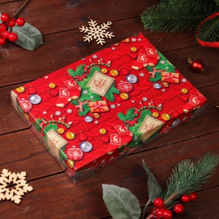 Bearing box "Snowflakes", 22 x 15 x 3 cm-1