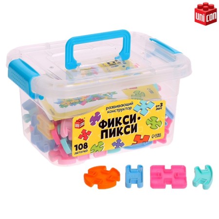 Designer "Fixie-pixie", in a container, 108 parts