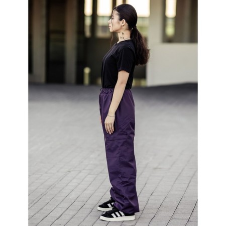Heater trousers, height 164 cm, eggplant color-1