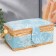 Casket for needlework "Rose on Blue" 10x13x19.5 cm