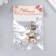 Brads for scrapbooking "English alphabet" set 10 pcs 1.5 cm