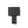 Furniture hook cappio basket, one -rod, black color