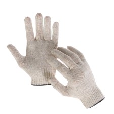 Garden gloves, x/b, knitting grade 10, 3 threads, size 9, without coverage, white, Greengo