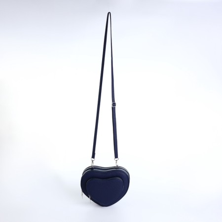 Bag Women's Cross-Bodi with a zipper, blue color