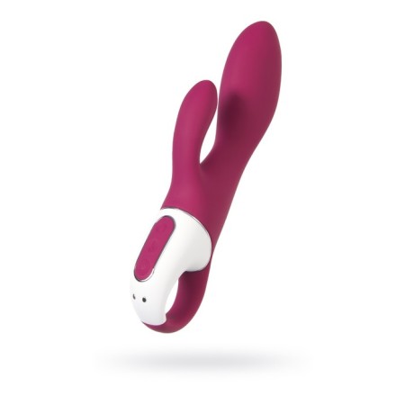 SATISFYER HEATED AFFAIR vibrator with clitoral stimulant, red color-7