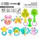 A set of rattles "Gather me", with elastic details, 10 pcs, crush me