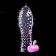 Massage Oka-Fucking Nazadka, ribbed with antennae, with clitoris vibroostimulation, silicone