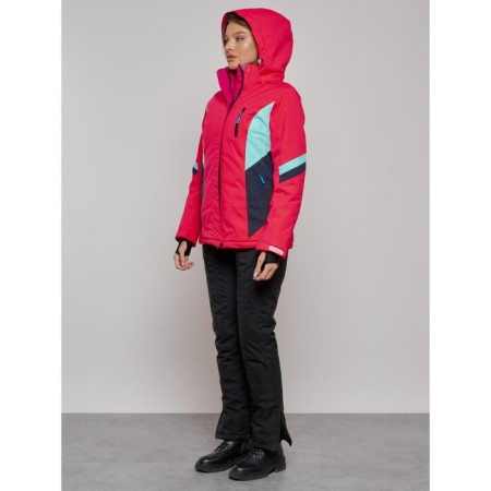 Ski jacket women's winter, size 46, pink color-15