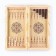 Wooden backgammon with checkers "Snake with a skull", board game, 40 x 40 cm