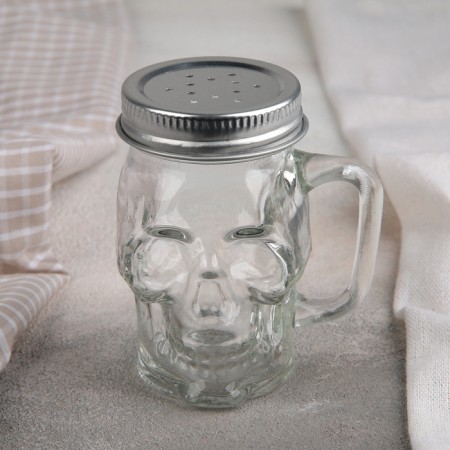 Glass Solonka "Skull. Halloween ", 100 ml, 7 × 6.5 × 8.5 cm