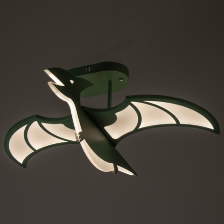 Chandelier "Dinosaur" LED 128W 3000-6000K green 66x66x17 cm Bayerlux-5
