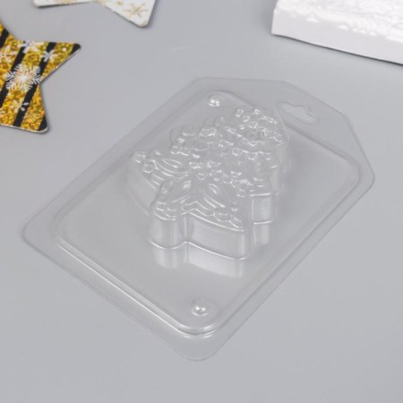 Plastic form "Disorder Christmas tree 2" 8x6.5 cm-1