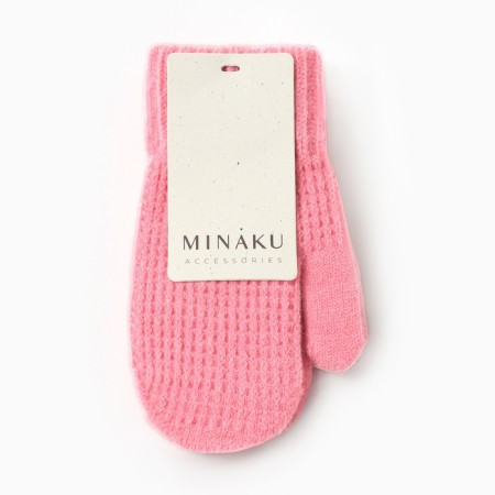 Baby mittens minku, pink color, 18 cm-3
