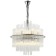 Suspended chandelier Eclipse 13xg9 LED 5W, size 50x50x63-150 cm, color nickel
