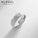 Ring Xuping Crown, white color in silver, size 17