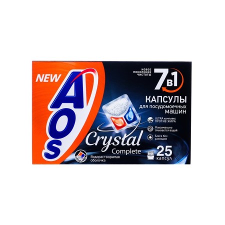 AOS Crystal dishwashers Capsules, 25 pcs
