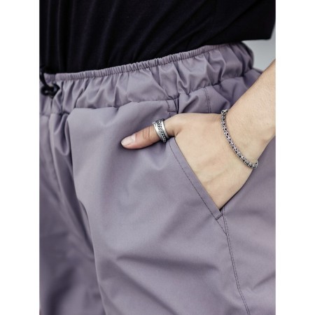 Insulated trousers for children, height 140 cm, plum color-4