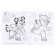 Coloring "Santa Claus and Snowman", 16 pages