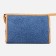 Cosmetic bag with a lining, blue color