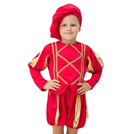 Carnival costume "Prince", beret, jacket, shorts, 5-7 years old, height 122-134 cm