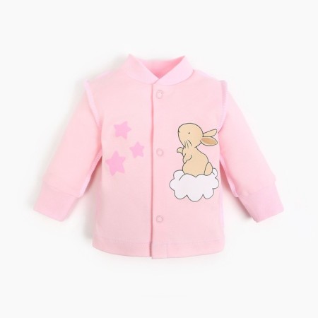 Nursery blouse, pink color, bunny, height 56 ​​cm