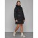 Coat insulated winter female, size 50, black color
