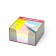 Block of paper for Erichkrause, 9 x 9 x 5 cm, in plastic boxing, 80 g/m2, color