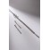 Set 2 objects: earrings, pendant "elegance" rhombus, white color in silver, 34 cm