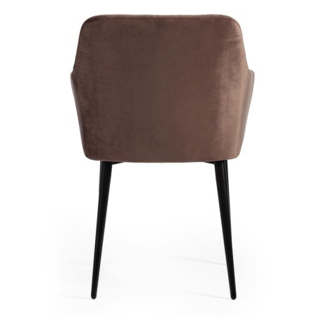 Bremo Mod chair. 708 fabric/metal, 58x55x83cm, brown 12/black-3