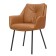 Allar chair, 580 × 520 × 850 mm, eco -leather, matting, brown color