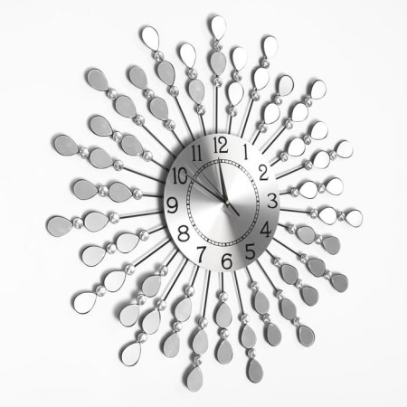Watch walls, series: openwork, "mirror petals", smooth move, d-59 cm, dial 22 cm-1