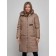 Coat insulated winter female, size 46, brown color