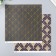 Scrapbooking paper bilateral "Versailles and rhombus gold" density 180 g 30.5x32 cm