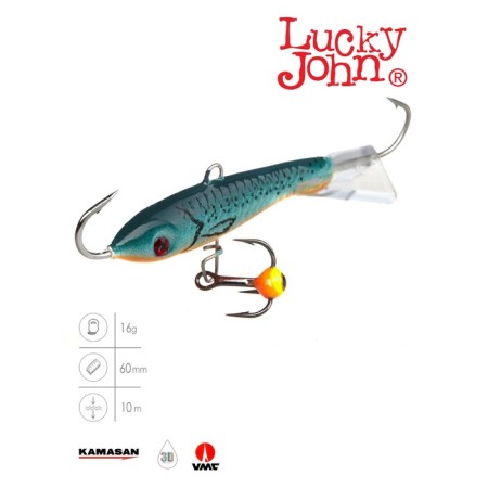 Balancir Lucky John Classic 6 + tee, 6 cm, color 53 blister