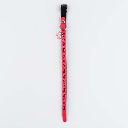 The collar of the reflective "paws" with a suspension, 30 x 1 cm, pink color-3