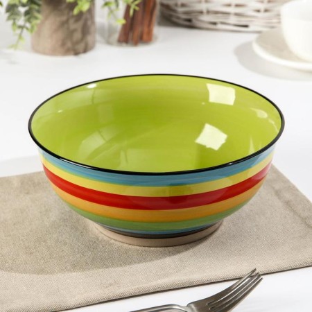 Ceramic “Spectrum” salad bowl, 1.5 l, color mix