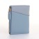Women's wallet on the button, blue color