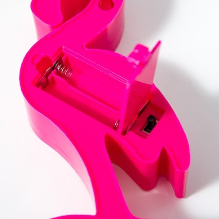Flamingo nightlight 5 LED battery 3XAAA Pink 7.5x3x15.3 cm Risalux-5
