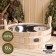 Gang of linden, 9 liters, round, stainless insert, "Dobroparov"