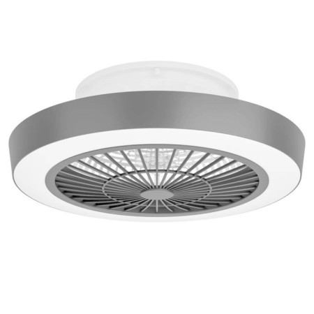 Sazan backlight fan, 3x12.6W, LED, steel, plastic, black, white, acrylic, milk 1011