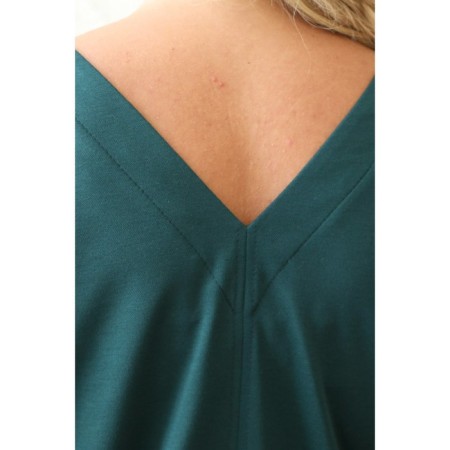 Women's dress, size 52, green color-4
