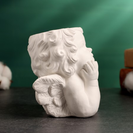 Summary "Praying Angel" 10x11.5x11cm, white-3