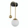 Wall lamp ST LUCE. SL1202.201.01. Adige. 1x40 watts, E27, 23x48 cm, golden color
