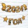 Garland on the tape for the New Year "New Year's collection: black chic", length 150 cm