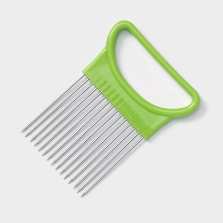Holder for cutting on onions, 11 × 8 cm, green color-3