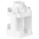 Organizer stand for the office of 10 departments, Istanm "Maxi Desk", plastic, rotating, white