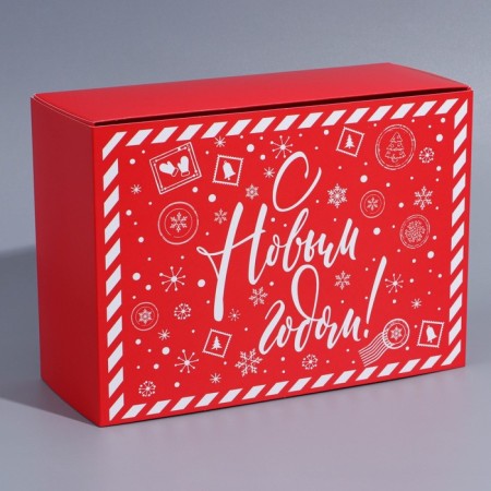Box the team "Happy New Year", 25 x 18 x 10 cm, new year-1