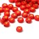 Acrylic bead "heart", 7 × 4 mm, set 10 g, color red-gold